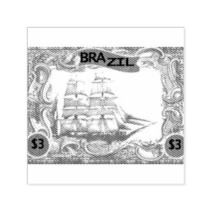 Postzegels met Brazilië Zelfinktende Stempel