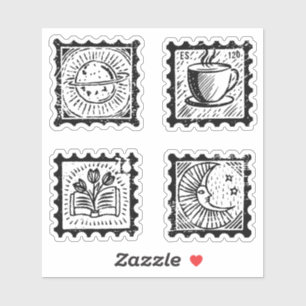  postzegels sticker