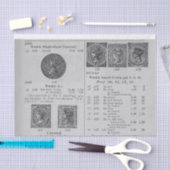  postzegels tissuepapier (Craft)