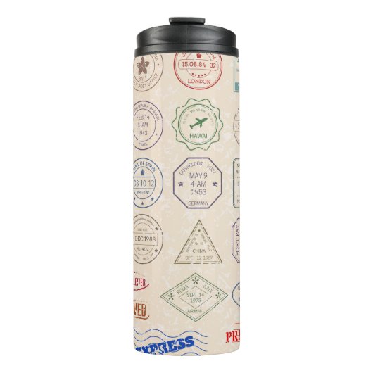   postzegels uit landen thermosbeker (Voorkant)