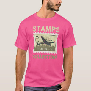 Postzegels Verzamelaar Nationale Postdag Brieven T-shirt