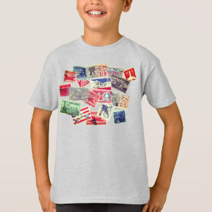  postzegels voor Air Mail T-shirt