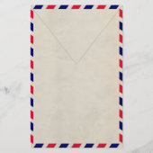 Postzending per luchtpost briefpapier (Achterkant)