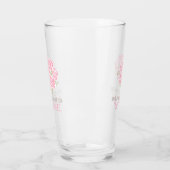 Posy bedankt Maid of Honor roze bruiloft. Glas (Links)