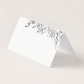 Posy De Mariage Rose Carte De Placement De Siège (Back)