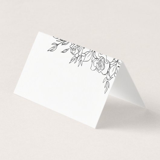 Posy De Mariage Rose Carte De Placement De Siège (Back)