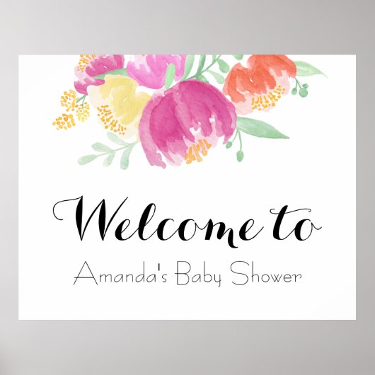 Posy Garden Welcome Poster (Voorkant)