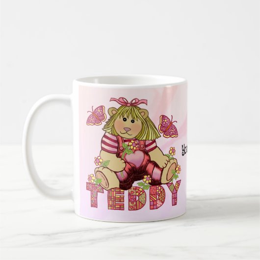 Posy Teddy Bear tasse (Gauche)