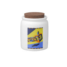 Bocal de gelée de dreidel à rotation