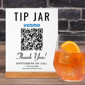 Pot à pourboire Code QR Venmo Blanc