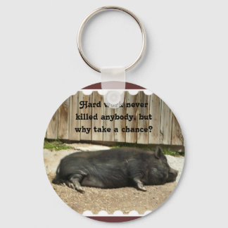 Pot Bellied Pig Sleutelhanger