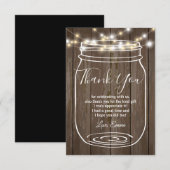 Pot, bocal, adulte, carte de remerciement (Devant / Derrière)