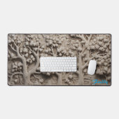 Pot de bureau en pierre ciselée personnalisée (Clavier et souris)