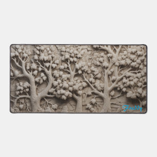 Pot de bureau en pierre ciselée personnalisée