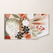 Pot de fleurs d'automne et Pot tacheté de rouille (Serviette à main)