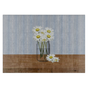 Pot de maçon de planche à découper de marguerit