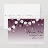 Pot de maçon et carte de remerciements de lucioles (Devant / Derrière)