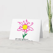 Pot de thé de fleurs de papillon, carte heureuse (Dos)