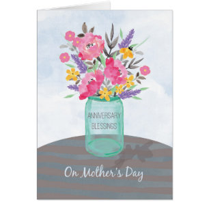 Pot de vase de l'anniversaire de la fête des mères