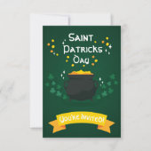 Pot D'Or| Invitations à la fête du Saint-Patrick (Devant)