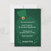 Pot D'Or| Invitations à la fête du Saint-Patrick (Dos)