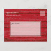 Pot en verre et bois rustique pour faire-part "Sav (Dos)