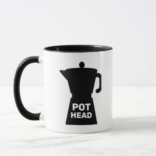 POT HEAD GRAPPIGE KOFFIE MOK