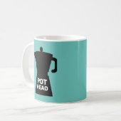 POT HEAD GRAPPIGE KOFFIE MOK (Voorkant links)
