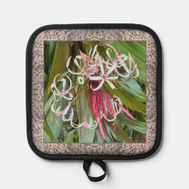 Pot Holder met Mooie Spider Lily Pannenlap