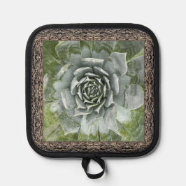 Pot Holder met Mooie Succulent Pannenlap