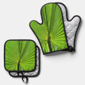 Pot Holder Set - Palm Frond (Voorkant / Achterkant)