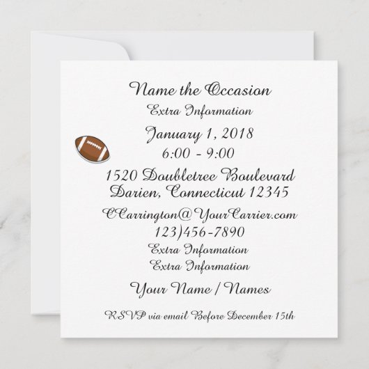 Pot Luck / Toute Invitation (Dos)