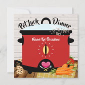 Pot Luck Uitnodiging (Voorkant)