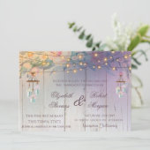Pot Mason, Fleurs, Invitation Florale de Mariage e (Debout devant)