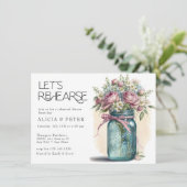 Pot Mason |  Invitations de dîner de répétition Ro (Debout devant)