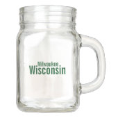 Pot Mason Milwaukee, Wisconsin Mason Jar (Devant)