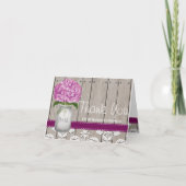 Pot Mason Monogrammé Hydrangea Abricot MERCI (Devant)