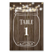 pot Mason, rustique, carte de table (Dos)