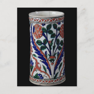 Pot met florale decoratie, Iznik Briefkaart