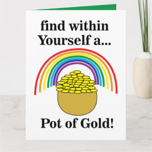 Pot met goud in jezelf St. Patrick's Day Kaart
