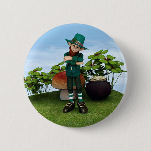 Pot met Goud Ronde Button 5,7 Cm