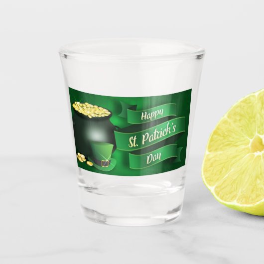 Pot met Goud Shot Glas (Voorkant)