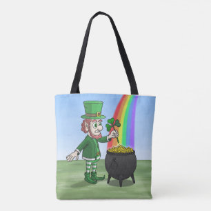 Pot met goud van de Leprechaun St. Patrick's Day Draagtas