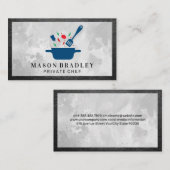 Pot met ingrediënten | kok visitekaartje (Voorkant / Achterkant)