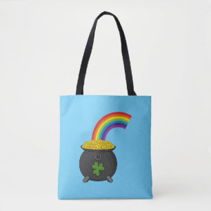 Pot of Gold Rainbow-Cartoon Draagtas