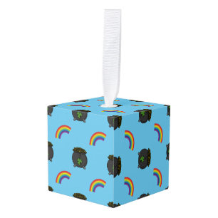 Pot of Gold Rainbow-Cartoon Kubus Ornament
