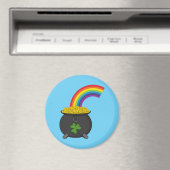Pot of Gold Rainbow-Cartoon Magneet (Insitu (Vaatwasser))