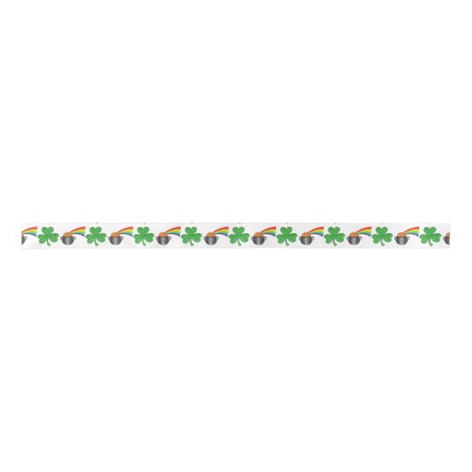 Pot of Gold Rainbow Shamrock St. Patrick's Day Lint (Voorkant)