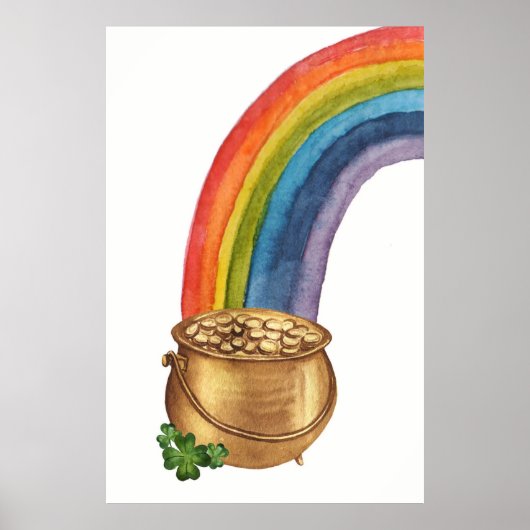 Pot Of Gold St Patrick's Day Poster (Devant)