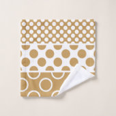 Pot Polka Brown et blanc (Gant de toilette)